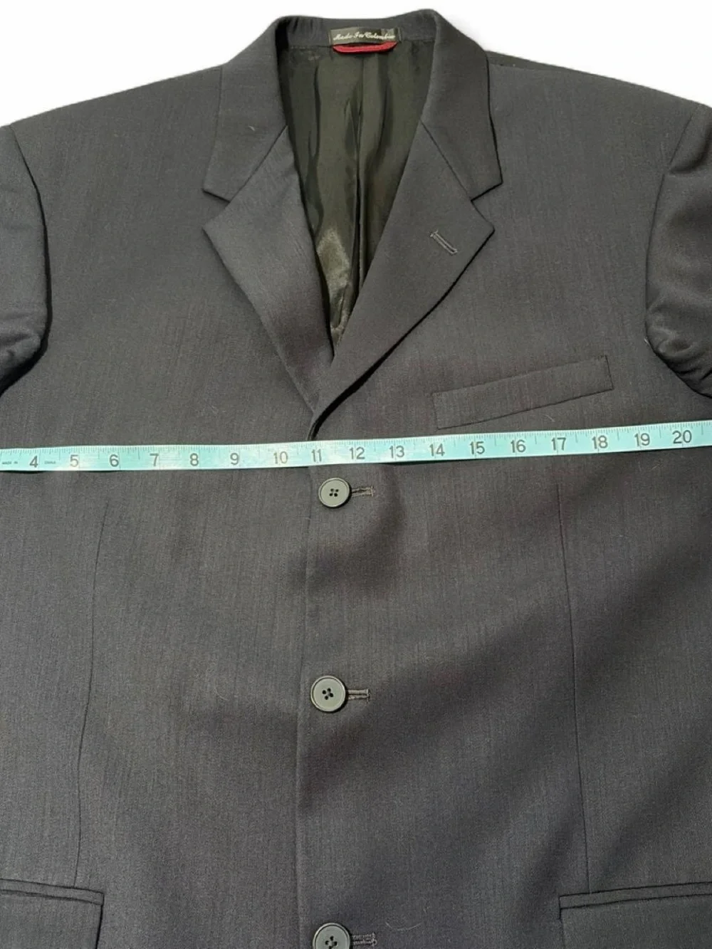 Pierre Cardin Dark Navy Three-Button Men's Suit Jacket